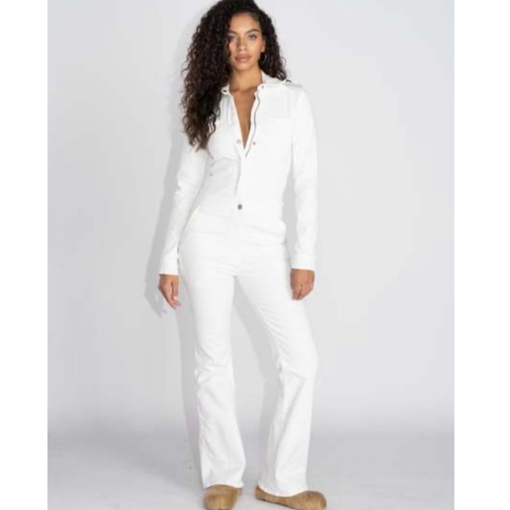 Rivet Utility Rulebreaker Jumpsuit - White XS